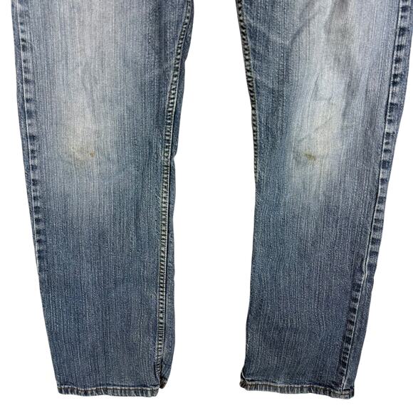 Signature by Levi Strauss & Co. Jeans Mens 34 X 34 Blue Denim Straight Zip Fly - Picture 4 of 16